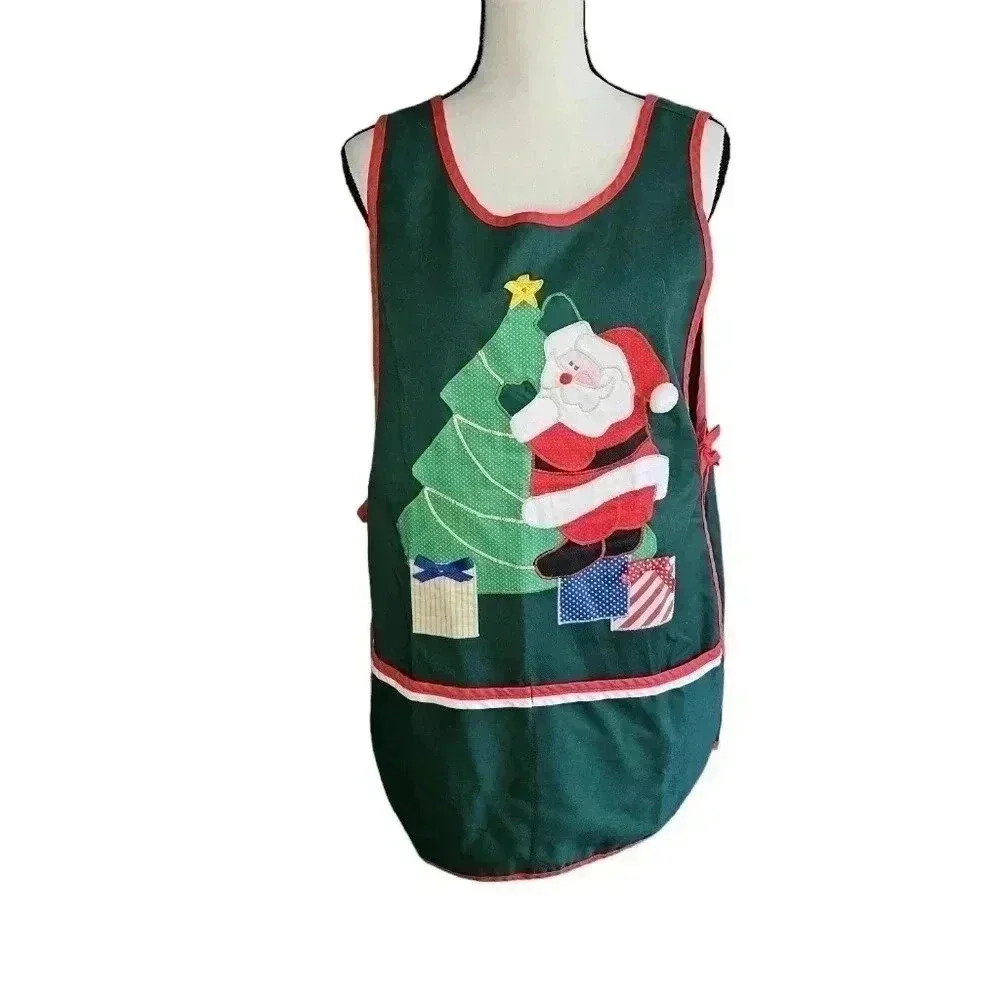 Mullins Square Christmas Apron NWOT